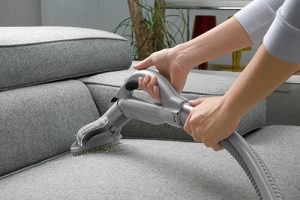 Vacuuming couch